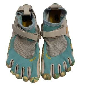 Women's Vibram Five Fingers W149C Blue/Green/Gray Sz US 8.5-9